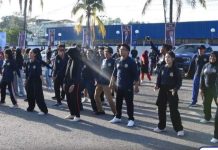 Pemkab Barito Utara dan Karang Taruna Senam Bersama