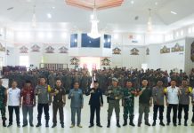 Satpol PP dan Satpam Murung Raya Ikut Pelatihan Dasar dan Pembaretan