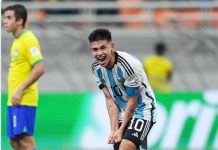 Tiga Gol Echeverri Lawan Brasil, Bawa Timnas Argentina ke Semifinal Piala Dunia U-17
