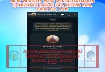 Nama Pj Sekda Murung Raya Dicatut Orang Tak Bertanggungjawab
