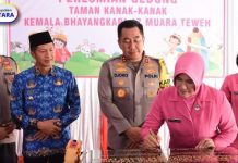 Drs Muhlis Pj Bupati bersama Forkopimda Sambut Kapolda Kalteng di Polres Barito Utara