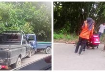 Breaking News : Laka Lantas di jalan Koyem, 2 Pickup Adu Banteng
