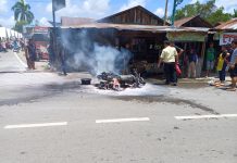 Bikin Geger, Sepeda Motor Pelangsir BBM Terbakar