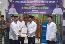Safari Ramadhan 1445 H Pemerikah Kabupaten Barito Utara yang ke-9 di Masjid Istiqomah Kandui