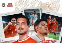Mantap! Timnas Indonesia Salip Peringkat FIFA Malaysia Timnas Indonesia naik peringkat ke 134 di FIFA. (foto: instgaram @timnas.indonesia)