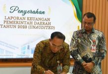 Pj Sekretaris Daerah Barito Utara Serahkan LKPD 2023 Unaudited Kepada BPK RI Perwakilan Kalimantan Tengah