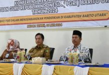 Pj Bupati Barito Utara Buka Konferensi Kerja Kabupaten PGRI Barito Utara
