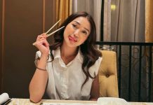 Setelah 3 Minggu Rehabilitasi, Billy Saputra Ungkap Kondisi Terkini Chika Chandrika Chika berpose saat makan (sumber: insatgram @chndrika_)
