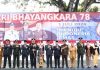 Pemkab Barut Ikuti Upacara Gabungan HUT Ke-78 Bhayangkara