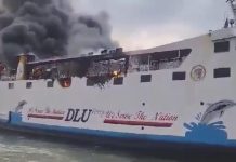 KM Kirana I Tujuan Sampit Terbakar di Laut Wilayah Tanjung Emas Semarang Jawa Tengah