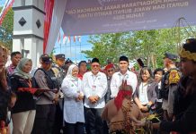 Luar Biasa, Ribuan Pendukung Ikut Antar Pasangan Gogo Helo ke KPU Barut