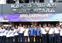 Pj Bupati Barut Pimpin Apel Peringatan Harhubnas Ke-54