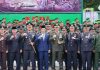 Pj Bupati Barut Hadiri Upacara HUT Ke-79 TNI di Kodim 1013/MTW