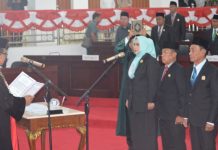 Resmi, Tiga Unsur Pimpinan DPRD Mura Dilantik