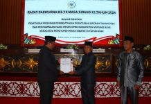 DPRD Mura Gelar Paripurna Ke-10 Penetapan Program Pembentukan Perda 2025