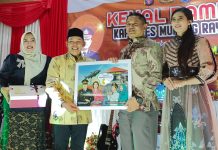Dina Maulidah Hadiri Kenal Pamit Kapolres Murung Raya
