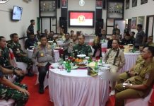Asisten Kesejahteraan Rakyat Setda Mura Hadiri Kunjungan Pangdam XII/Tanjungpura ke Kodim 1013/Muara Teweh