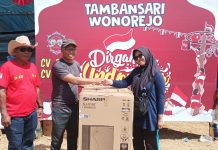 Warga Tamban Sari Wonorejo Sambut HUT RI ke-80 dengan Antusias Lewat Kegiatan Jalan Sehat yang Meriah