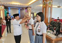 Wabup Rahmanto Buka Pemusatan Dikllat 59 Calon Paskibraka Mura