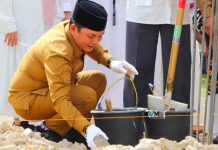 Wabup Rahmanto Letakkan Batu Pertama Pembangunan Kantor dan Aula MAN I Murung Raya