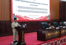 Pemkab Murung Raya Tanggapi Pandangan Fraksi DPRD dalam Rapat Paripurna ke-8