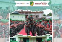 Letkol Inf Nurwahid Resmi Jabat Dandim 1013 Muara Teweh, Pemkab Barito Utara Gelar Penyambutan Adat