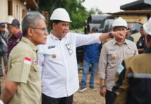 Bupati Shalahuddin dan Wabup Felix Lakukan Peninjauan Proyek Jembatan Tumpung Laung–Sikan di Montallat