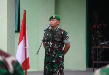 Dandim 1013/Muara Teweh Pimpin Upacara Kenaikan Pangkat 1 April 2026