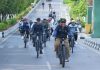 Bupati Barut Meriahkan Gowes Bersama dan Car Free Day di Bundaran Buah