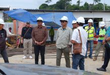 Pastikan Pembangunan Tepat Waktu, Bupati Barut Sidak Proyek Jembatan Lemo dan PDAM Jingah
