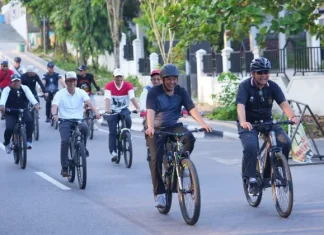 Gowes Bersama di CFD Muara Teweh, DPRD Apresiasi Antusiasme dan Kebersamaan Warga