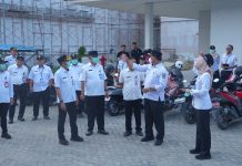 Tinjau Pelayanan RSUD Muara Teweh, Bupati Shalahuddin Pimpin Apel Pagi