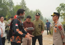 Karhutla Teweh Selatan Kembali Dipantau Langsung Bupati Shalahuddin