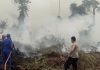 Karhutla di Desa Trahean Ditangani Satpolair Polres Barito Utara