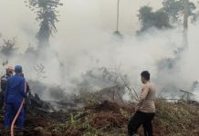 Karhutla di Desa Trahean Ditangani Satpolair Polres Barito Utara
