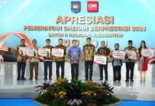 Wabup Barut Hadiri Apresiasi Pemda Berprestasi Regional Kalimantan Batch II