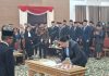 Heriyus Lantik Lynda Kristiane sebagai Sekda Definitif Murung Raya